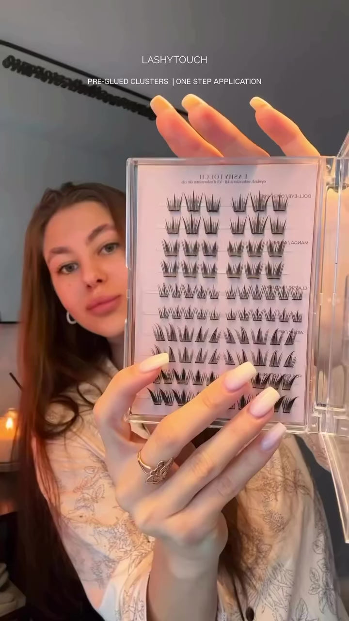 Self-Adhesive Eyelash Clusters Kit – 88 Lash Clusters in 5 Styles