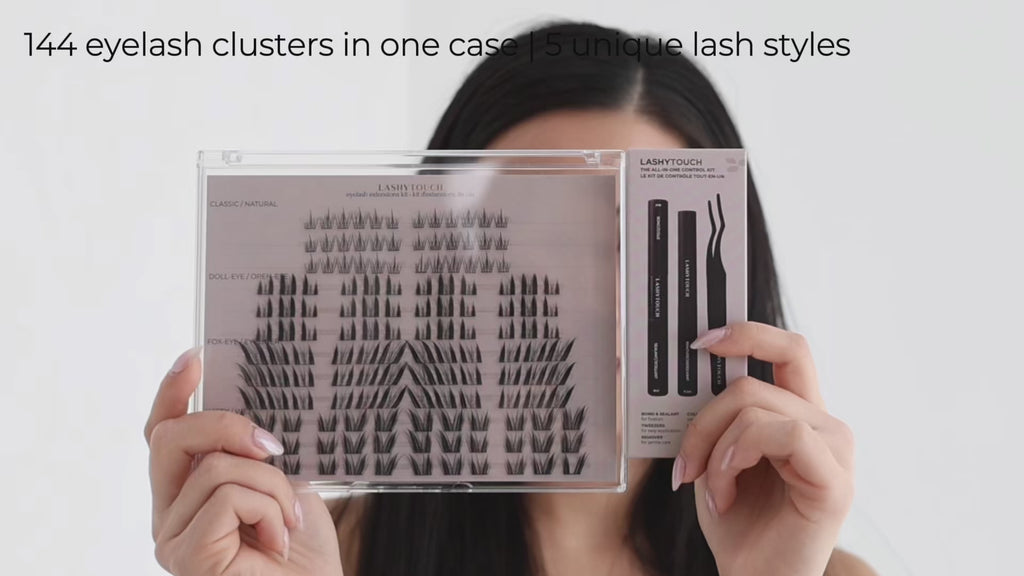 Self-Adhesive Eyelash Clusters Kit – 88 Lash Clusters in 5 Styles
